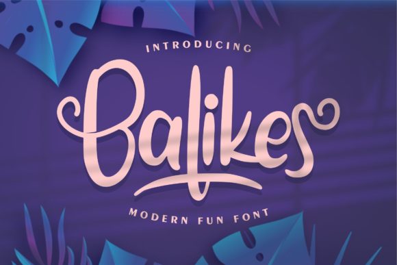 Balikes Font: A Handwritten Typeface for Editorial Elegance