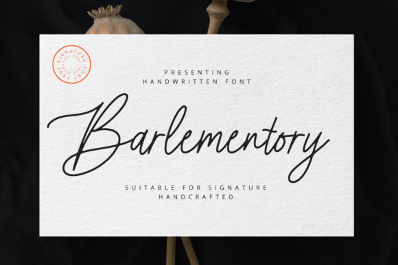 Barlementory: A Handwritten Typeface That Elevates Branding Projects