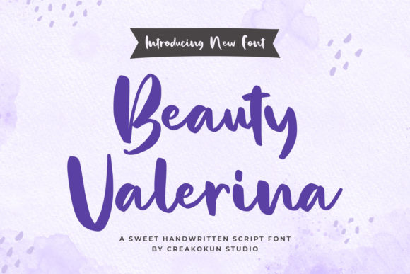Beauty Valerina: A Handwritten Font That Elevates Web Design