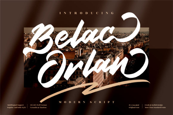 Belac Orlan Font Review: A Stylish Script for Campaign Design