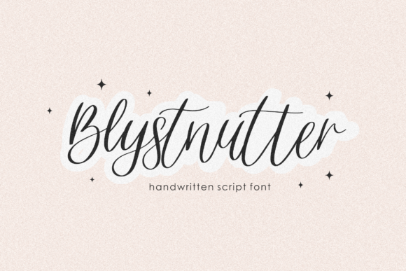 Blystnutter: A Handwritten Typeface for Editorial Elegance