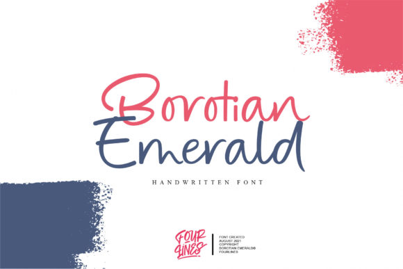 Borotian Emerald: A Handwritten Typeface for Modern Web Design