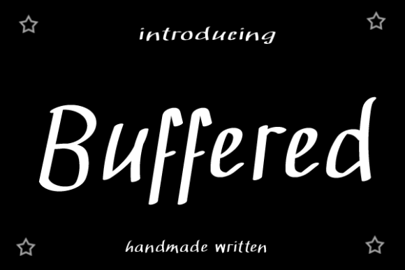 Buffered: A Handwritten Typeface for Editorial Elegance