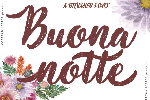 Buonanotte Font: A Delicate Script for Beautiful Craft Projects