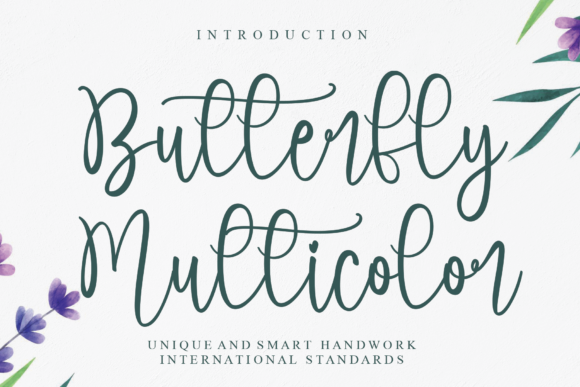 Butterfly Multicolor: A Handwritten Font for Modern Branding