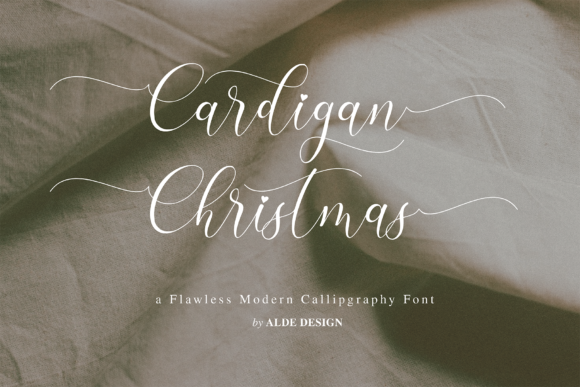 Cardigan Christmas: A Handwritten Typeface for Cozy Craft Creations