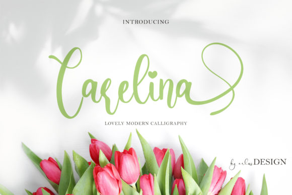 Carelina Font: A Handwritten Typeface for Crafty Creations