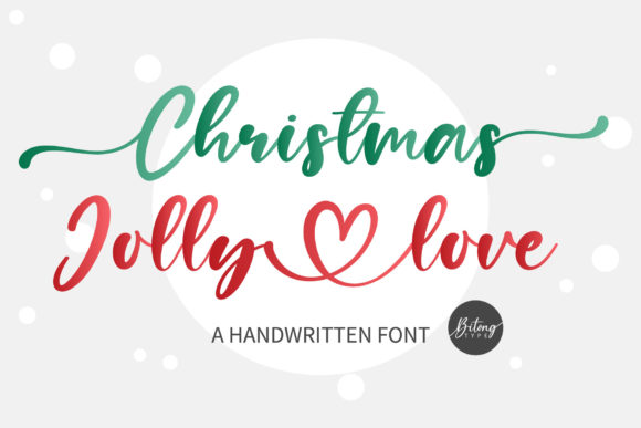 Christmas Jolly Love: A Handwritten Font for Warm and Elegant Typography