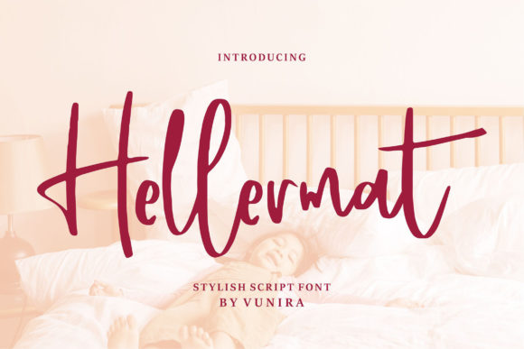 Hellermat: A Handwritten Typeface for Editorial Elegance