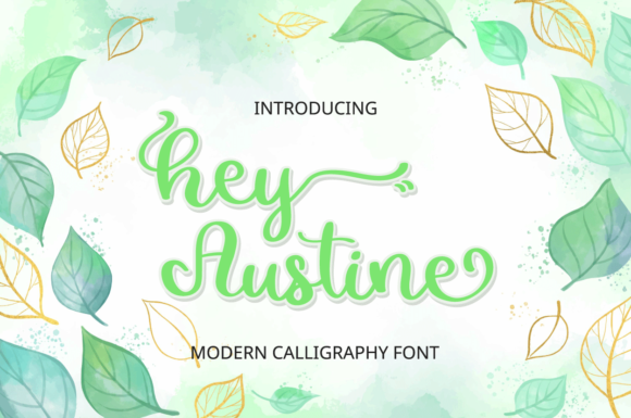 Hey Austine Font: A Handwritten Typeface for Editorial Elegance