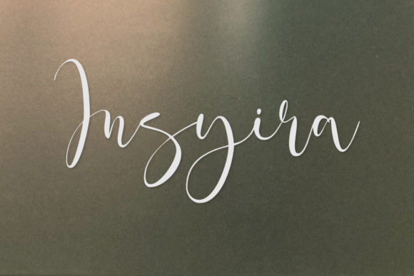 Insyira: A Handwritten Font for Professional and Creative Branding