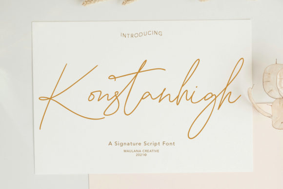 Konstanhigh: A Premium Script Font for Editorial Elegance