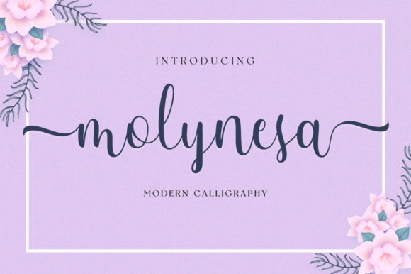 Molynesa Font: A Handwritten Typeface for Digital Elegance