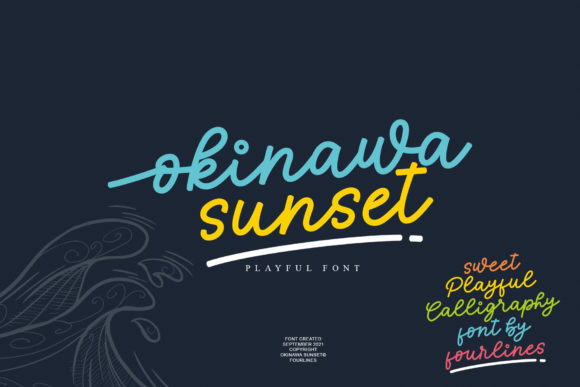 Okinawa Sunset Font Review: A Handwritten Typeface for Creative Branding