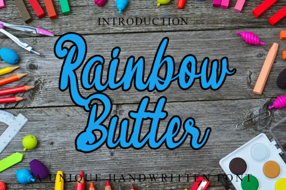 Rainbow Butter: A Handwritten Typeface for Modern Web Design