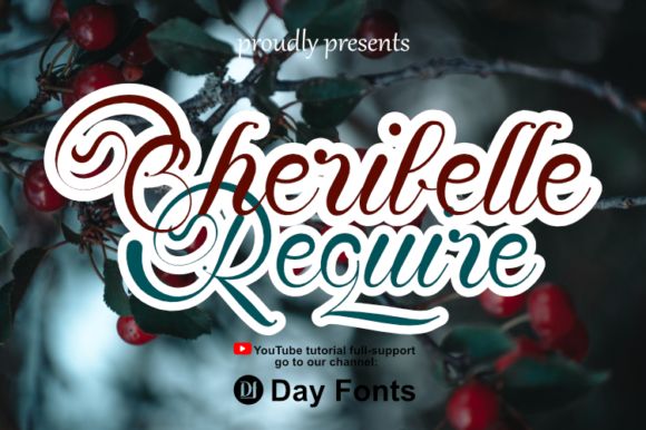 Require Cheribelle: A Handwritten Typeface for Crafters and Makers