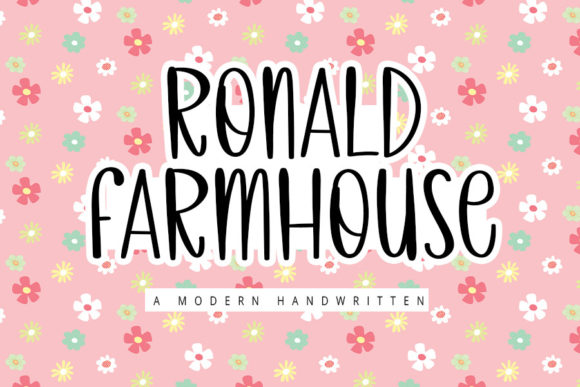 Ronald Farmhouse: A Handwritten Typeface for Editorial Elegance