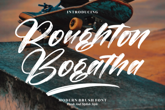 Roughton Bogatha Font: A Handwritten Typeface for Creative Makers