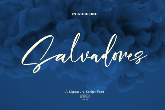 Salvadores Signature: A Bold Script for Creative Projects