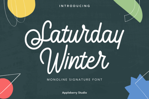 Saturday Winter: A Monoline Typeface That Elevates Branding Projects
