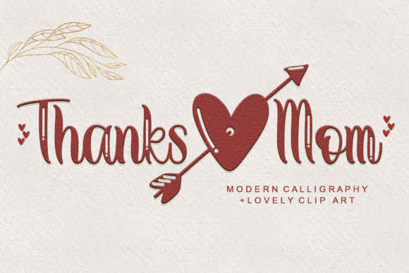 Thanks Mom Font – A Handwritten Typeface for Digital Design